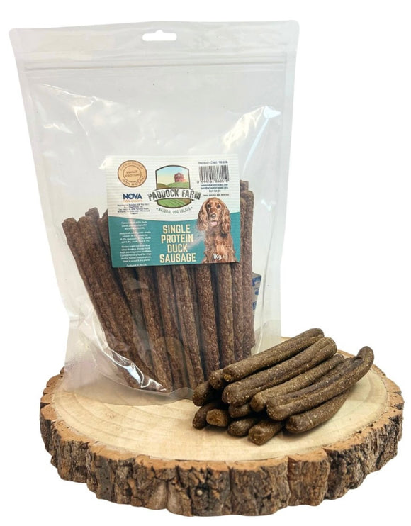Duck single protein sausage 