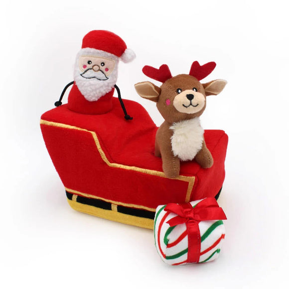 Zippy Paws Santa Sleigh