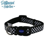 Dog collar black and white 