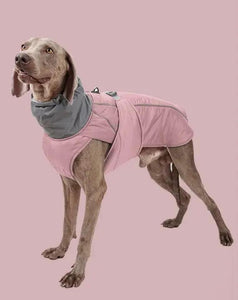 Dog reflective dog coat dog harness pink 