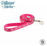 Dog lead pink hearts 