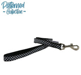 Dog lead black and white 