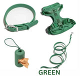 Dog harness green 