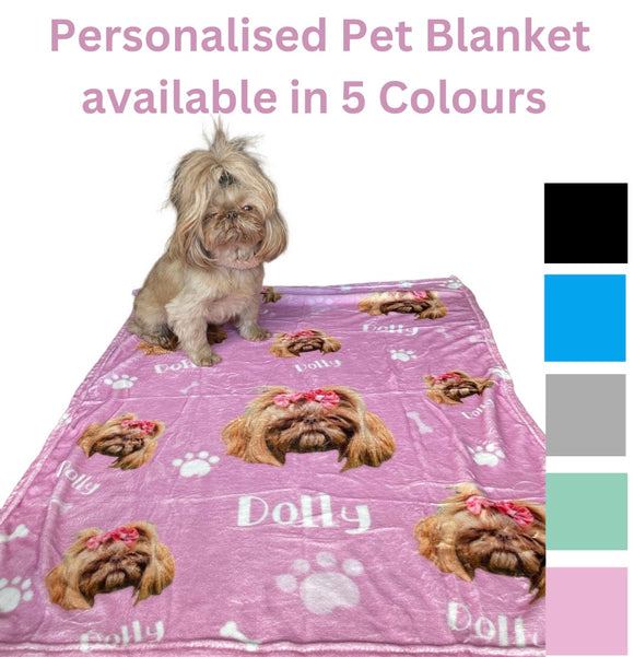 Personalised Multi Face Pet Blanket