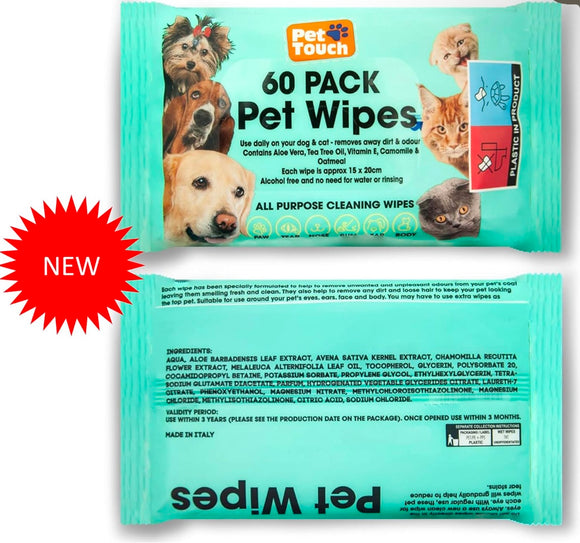 Pet Wipes 60 pack