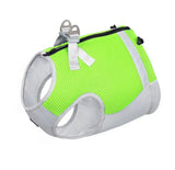 Dog cooling harness yellow green 