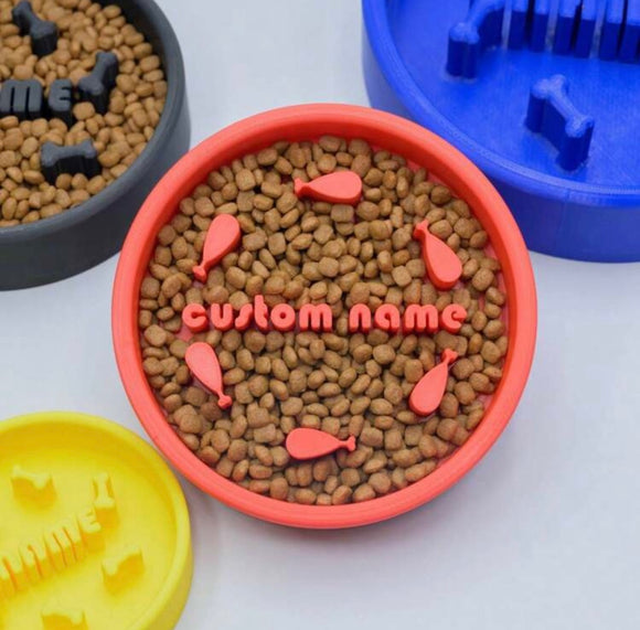 Personalised Slow Feeding Bowl