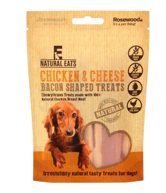 Chicken & Cheese Bacon Shaped Treats