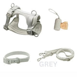 Dog harness grey 