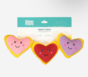 Zippy Paws Trio Heart Cookies