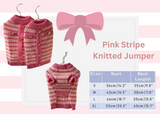 Pink Stripe Knitted Jumper