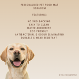 Personalised Pet Food Mat