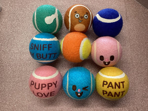 Individual tennis balls