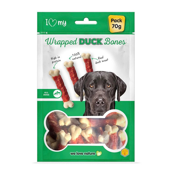 I love my wrapped duck bones