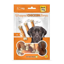 I love my wrapped chicken bone